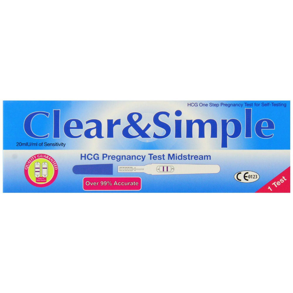 Clear & Simple Hcg Pregnancy Test Midstream 262410