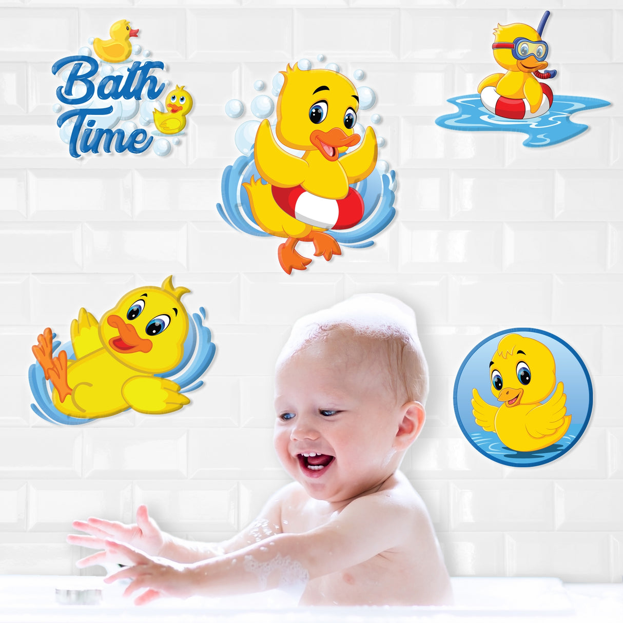 Duck 3D Bathroom Stickers 309598-DUCKS