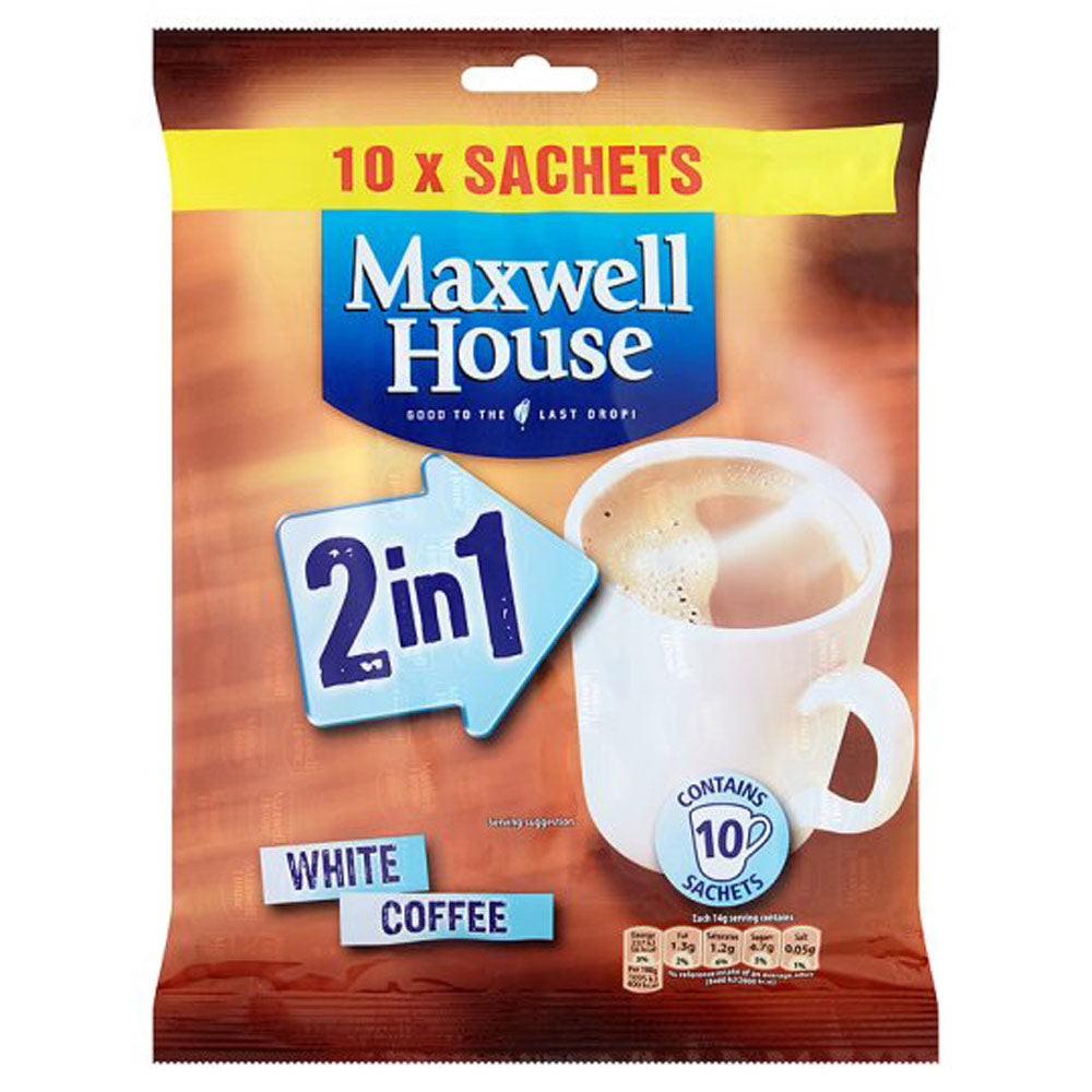 Maxwell House Instant Coffee 2 In 1 10X15.2G | Poundstretcher 292942