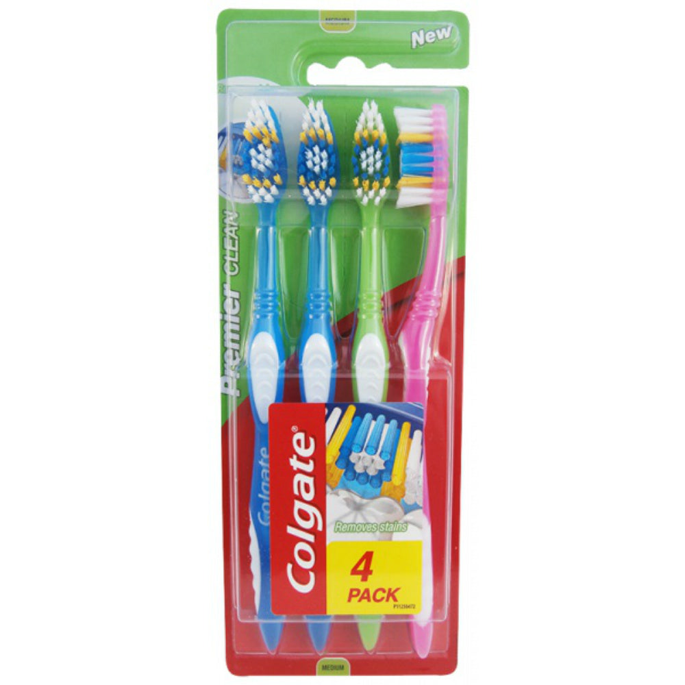 Colgate Premier Clean Toothbrushes 4 Pack 235785