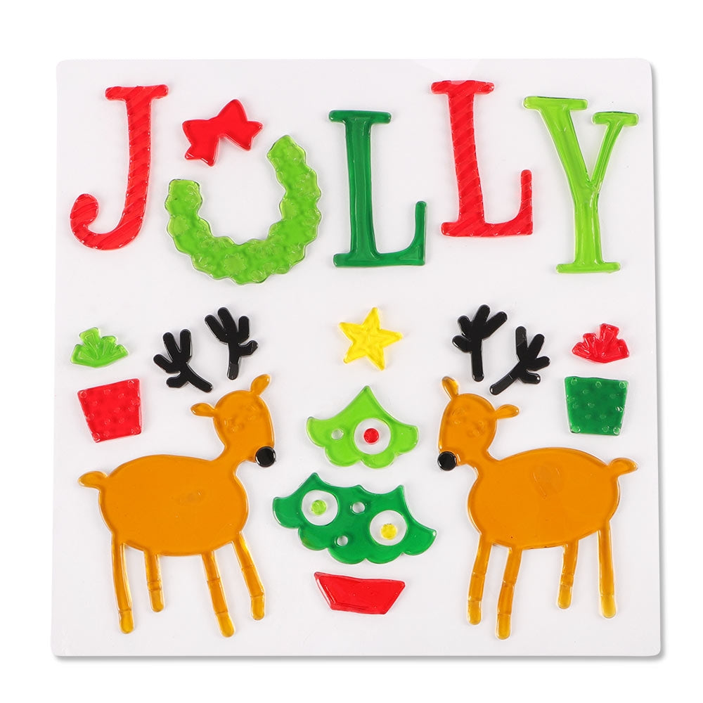 Jolly Window Gel Stickers 332128-JOLLY
