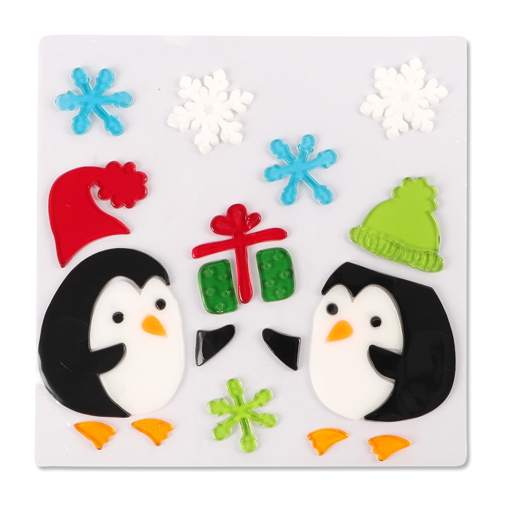 Penguin Window Gel Stickers 332128-PENGUIN