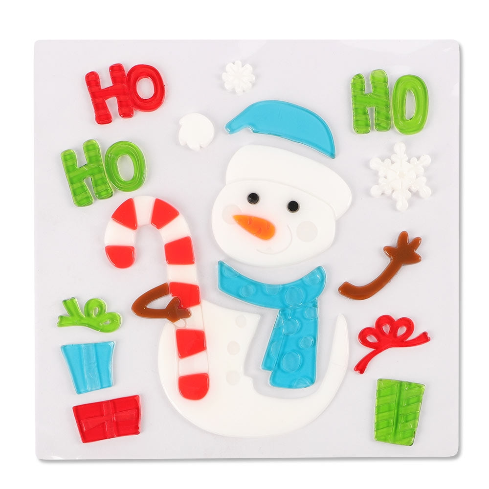 Snowman Window Gel Stickers 332128-SNOWMAN