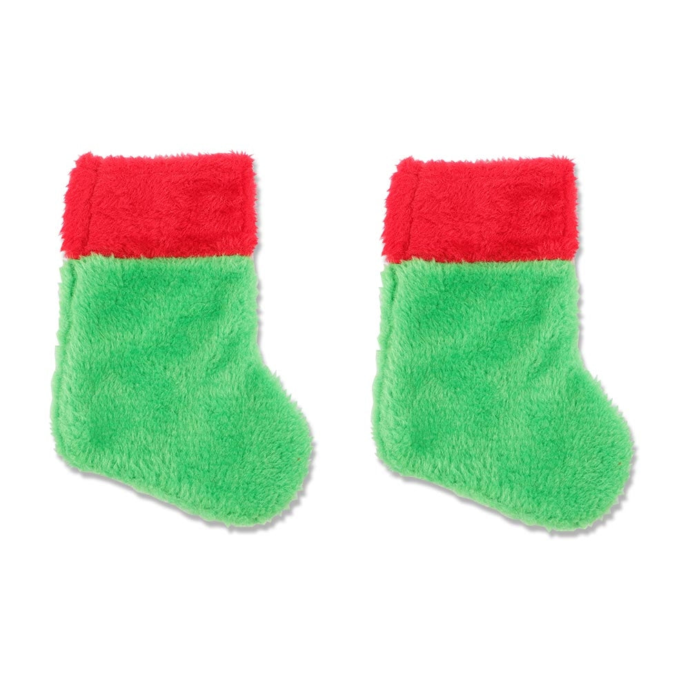 Green Mini Red Stocking 2 Pack | Poundstretcher 339956-GREEN