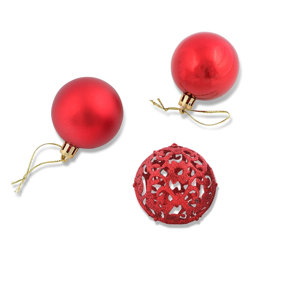 Red Baubles 12 Pack 339052