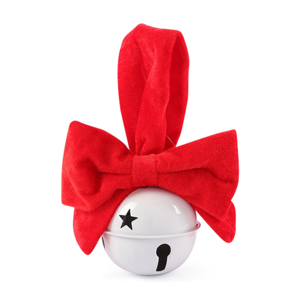 Large White Bell With Red Bow 331900-WHITE/RED