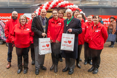 Shoppers brave the rain for Dorchester store opening