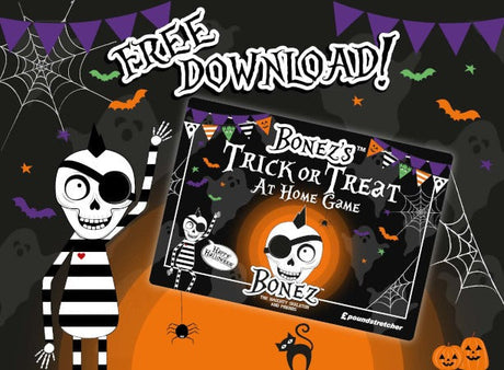Meet BONEZ, our Naughty Halloween Skeleton!