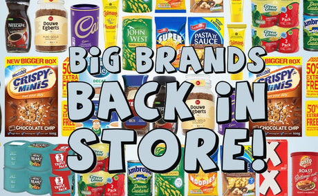 Big Food & Drink Brands now Back in Stock!