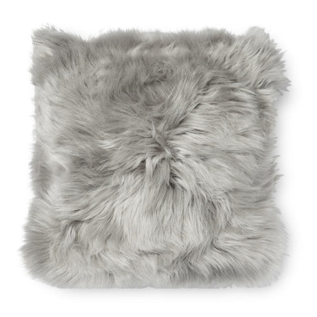 Faux Mongolian Cushion Silver 329576-SILVER