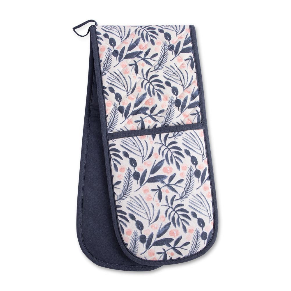 Leaf Print Double Oven Glove | Poundstretcher