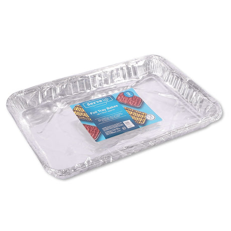 3 Pack Foil Tray Bakes 321691-NEW