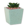 Square Pastel Plant Pot Green 329795-SQUARE-PASTEL-PLANT-POT-GREEN