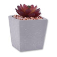 Square Pastel Plant Pot Grey 329795-SQUARE-PASTEL-PLANT-POT-GREY