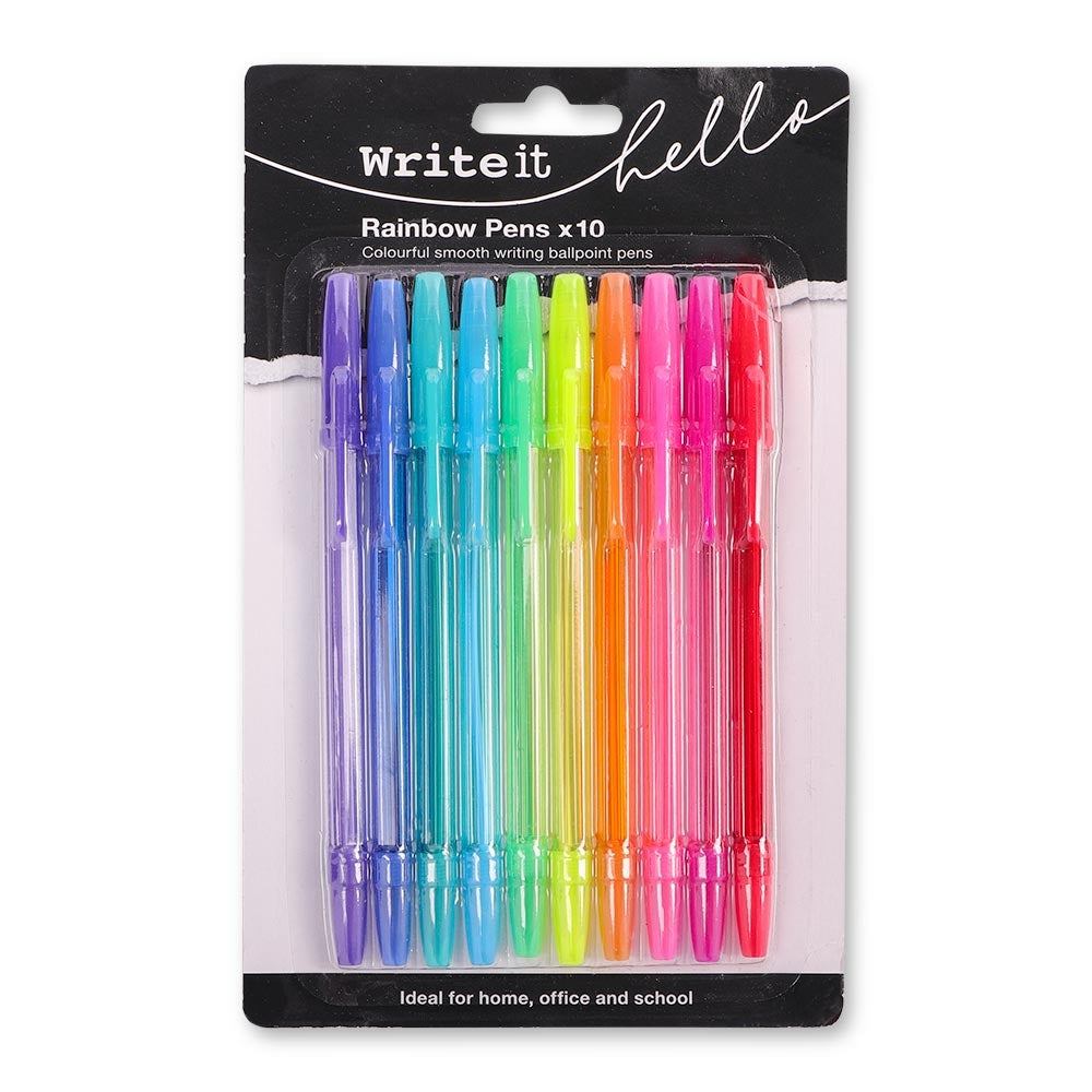 10 Rainbow Pens 327677