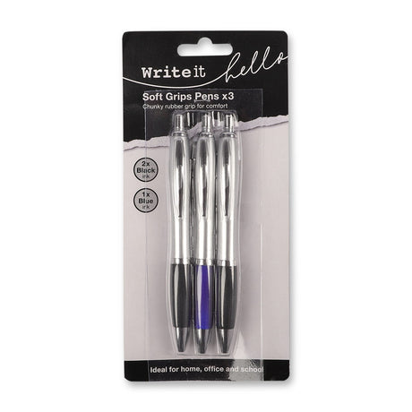 Soft Grip Pens 3 Pack 327683