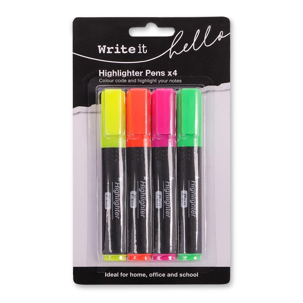 Highlighter Pens 4 Pack 327709-4-PACK