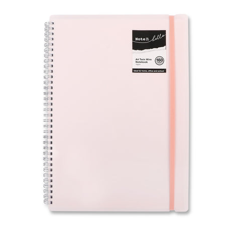 A4 Twin Wire Note Book Pink 327714-A4-TWIN-WIRE-NOTE-BOOK-PINK