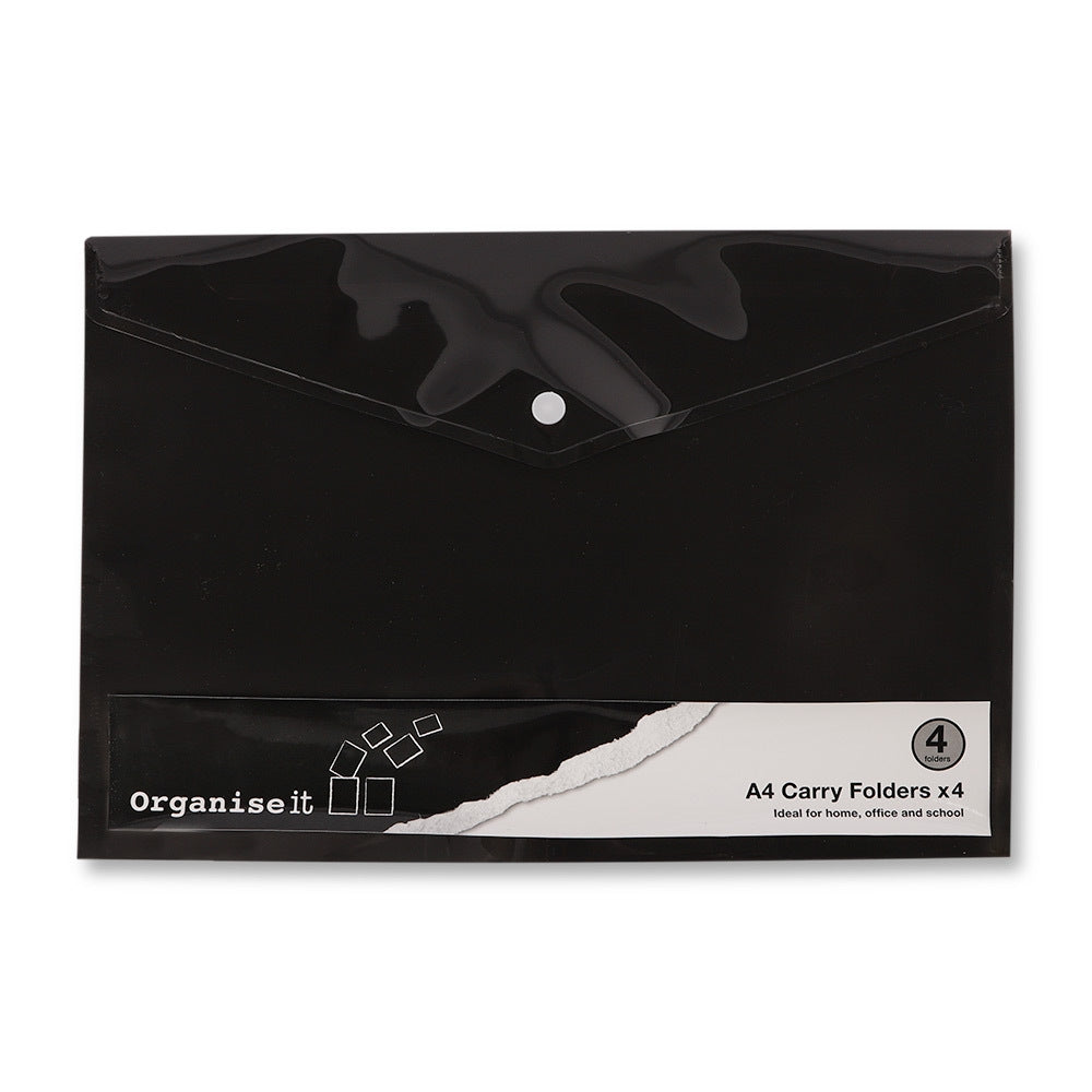 A4 Carry Folders 4 Pack 327717-4-PACK