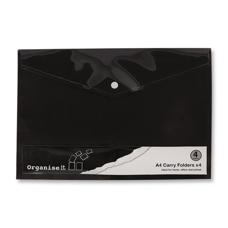 A4 Carry Folders 4 Pack 327717-4-PACK