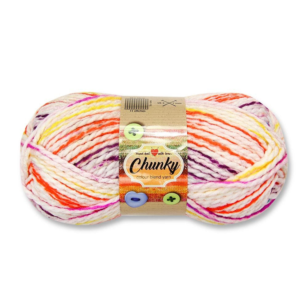 Chunky Colour Blend Yarn Orange 272954-ORANGE