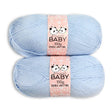 Double Knit Yarn Baby Pastel Blue 2X100G 322480-BABY-PASTEL-BLUE
