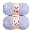 Double Knit Yarn Baby Pastel Lilac 2X100G 322480-BABY-PASTEL-LILAC