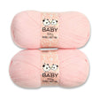 Double Knit Yarn Baby Pastel Pink 2X100G 322480-BABY-PASTEL-pink