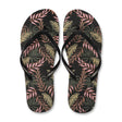 Ladies Flip Flops Black Leaf 330338-BLACK-LEAF