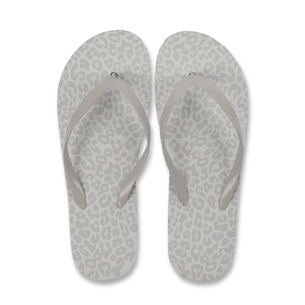 Ladies Flip Flops Grey Leopard 330338-grey-leopard