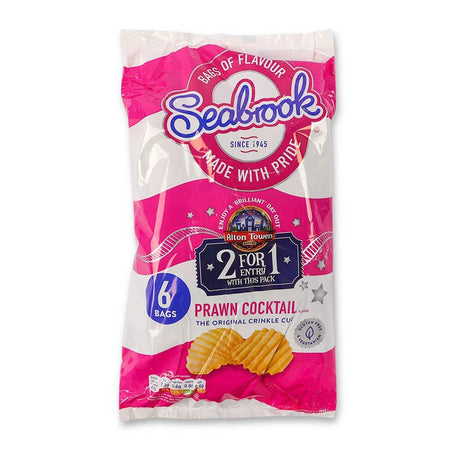 Seabrook Prawn Cocktail Crisps 6 Pack 290222-PRAWN-COCKTAIL
