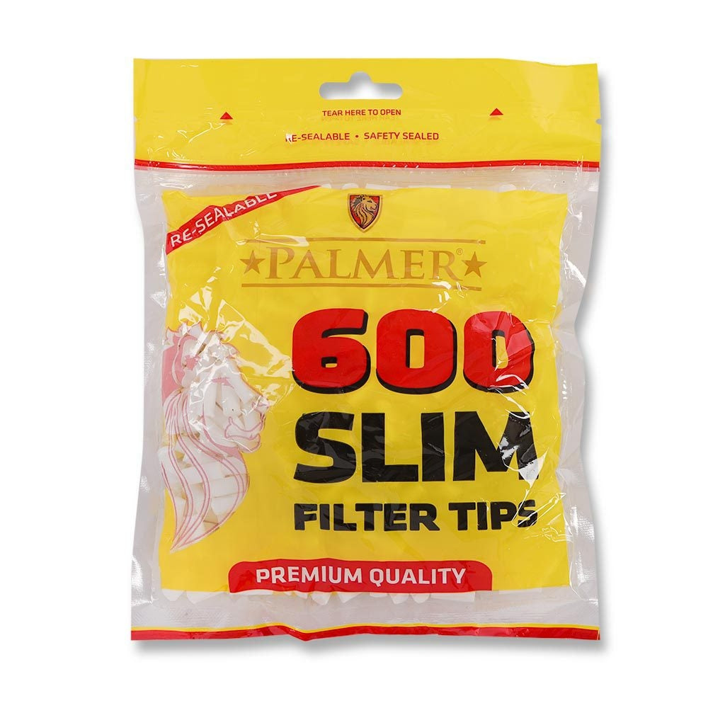 Palmer Slim Filter Tips 600 Pack 312331-new