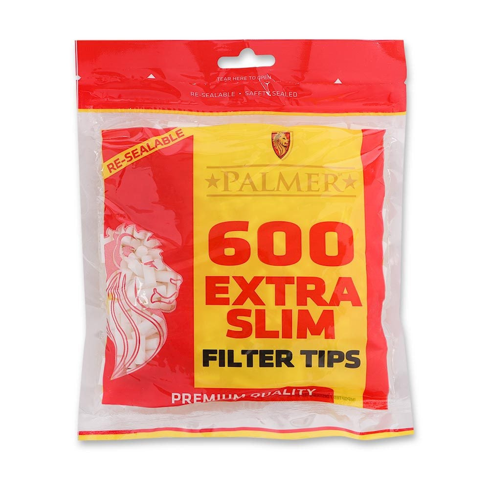 Palmer Extra Slim Filter Tips 600 Pack 312332-new