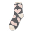 Ladies Heart Print Snuggle Socks  332665-HEARTS 