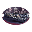 Ladies Navy Multi-Way Scarf 2 Pack 333096-NAVY 