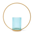 Gold Ring Tea Light Holder Blue 330499-BLUE