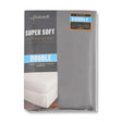 Coloroll Microfibre Charcoal Double Fitted Sheet  330498