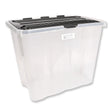 Clear Plastic Storage Box With Flip Lid 120L 316233