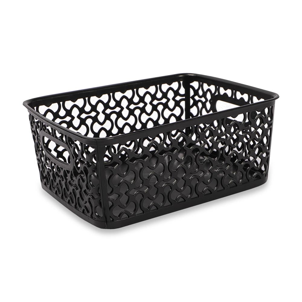 Small Black Patterned Basket  318348-BLACK 