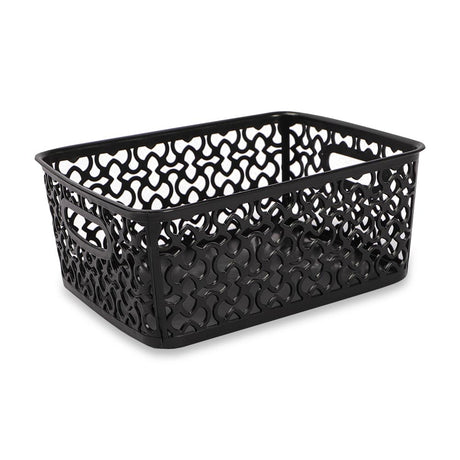 Small Black Patterned Basket  318348-BLACK 