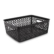 Medium Black Patterned Basket  318349-BLACK 