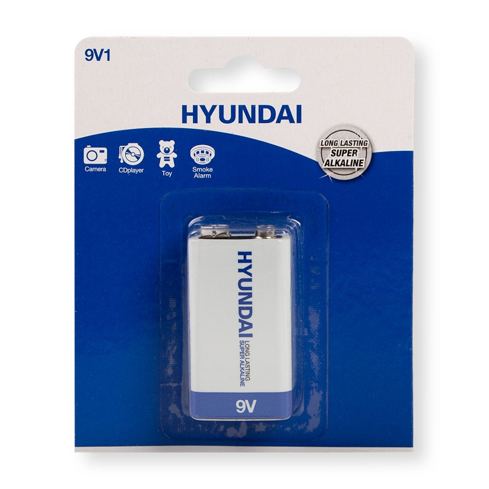 Hyundai Alkaline 9V Batteries 301977