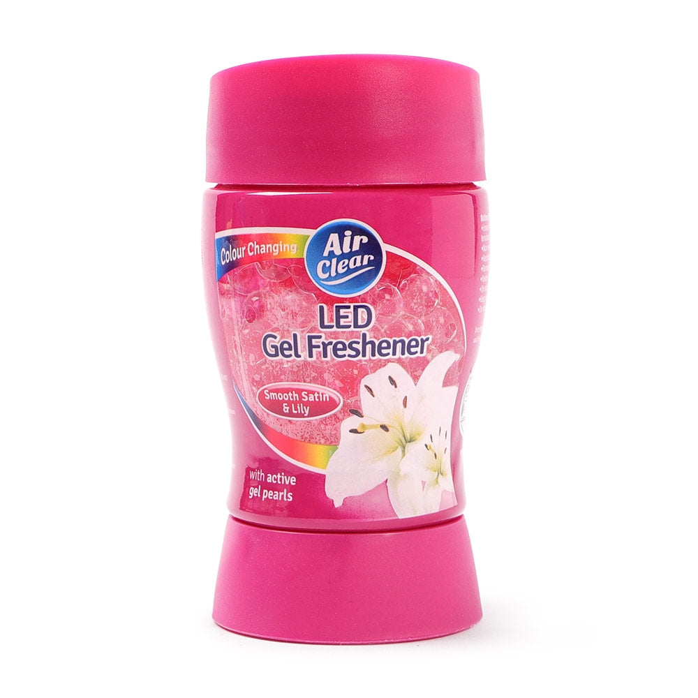 Air Clear Led Gel Freshener - Smooth Satin & Lily 304371-LILY