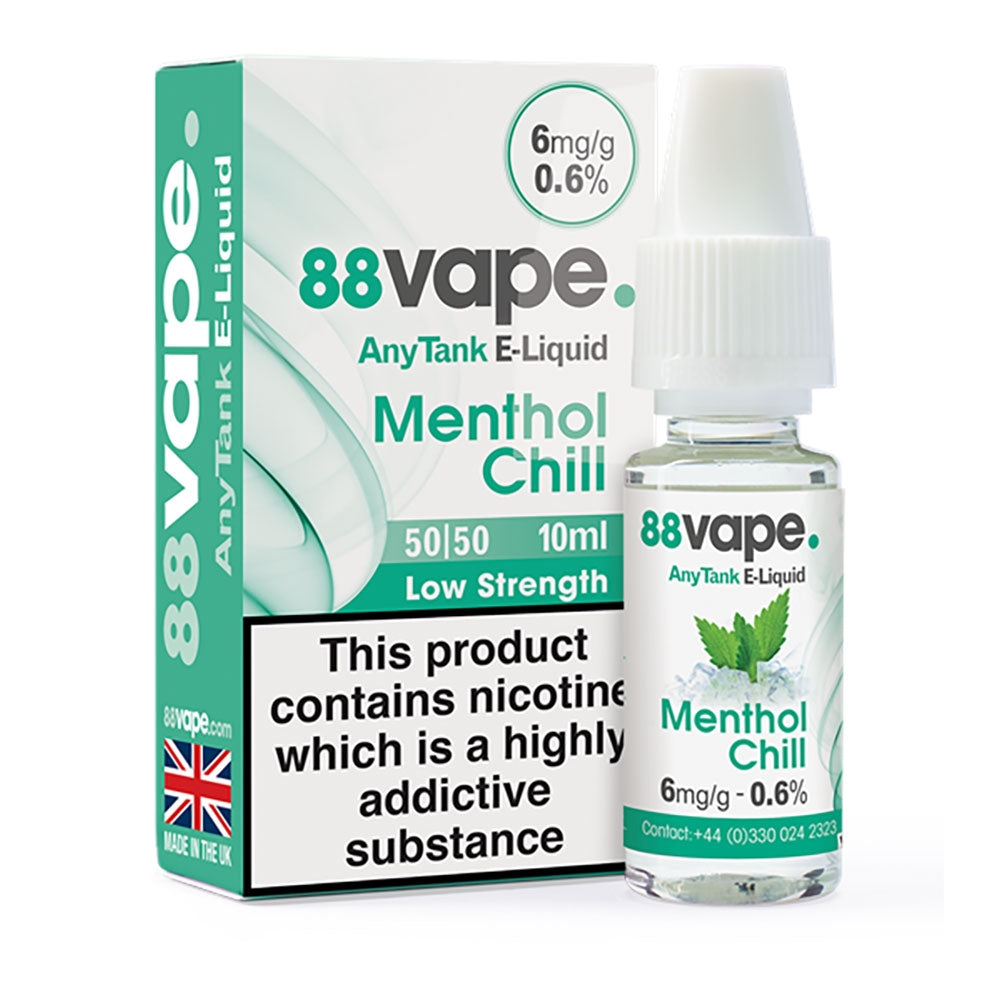 88Vape E-Liquid 6Mg Menthol Chill 10Ml 305716