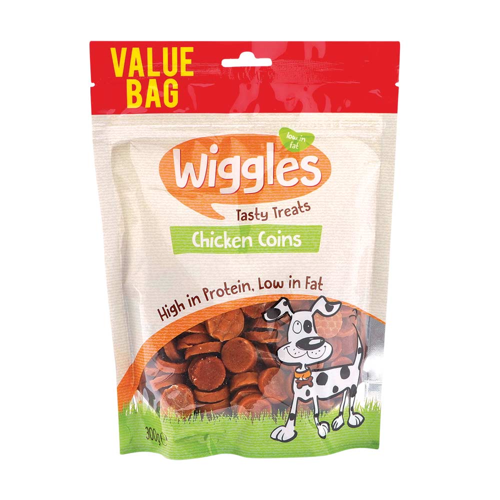 Wiggles Tasty Treats Chicken Coins 300g