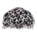 Cow Print Satin Shower Cap 315082-COW 