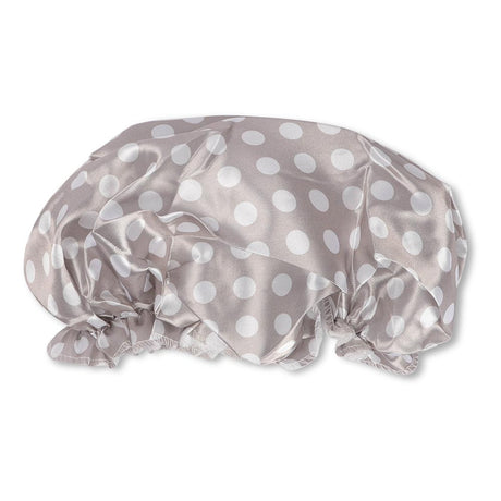 Silver Satin Shower Cap 315082-SILVER 