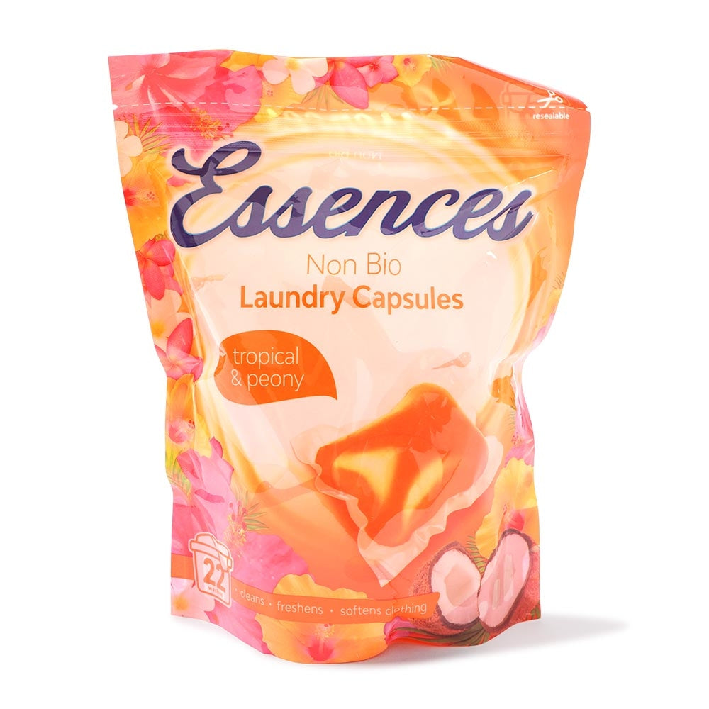 Essences Non-Bio Laundry Capsules - Tropical & Peony 315612-
