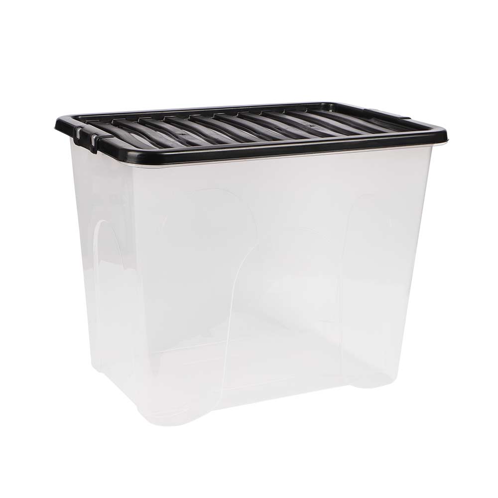 Plastic Storage Box with Lid 80 Litres