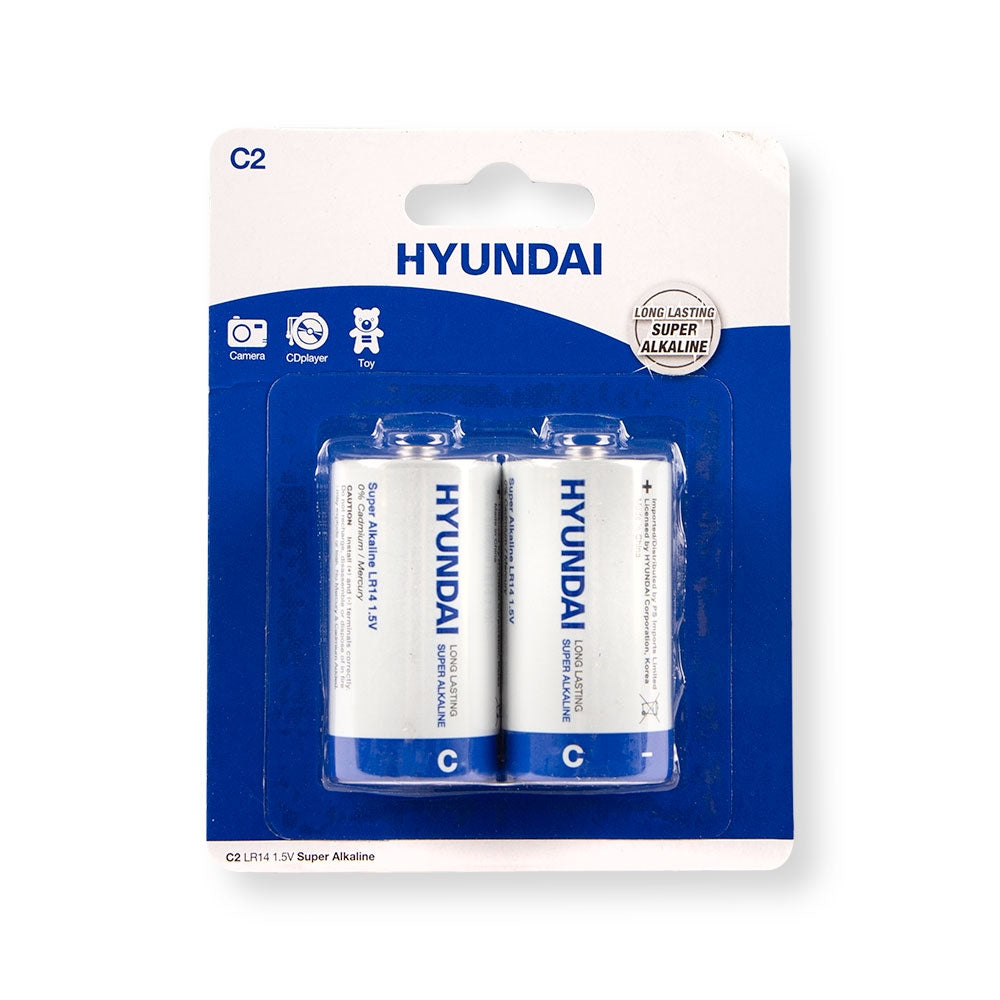 Hyundai Alkaline C 2 Pack 316818
